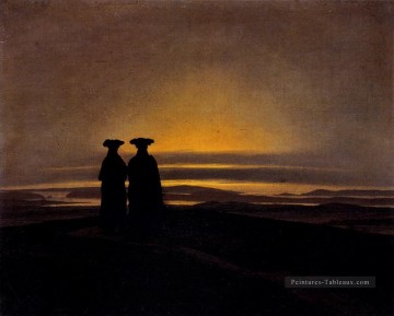  sun - Sunset romantique Caspar David Friedrich